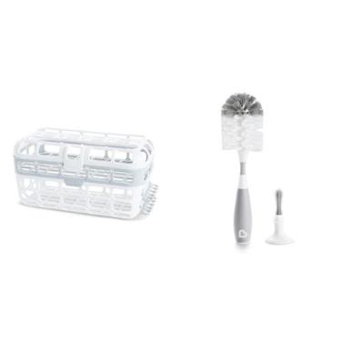 Imagem de Conjunto de cesto para lava-louças e escovas para garrafas Munchkin