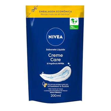 Imagem de NIVEA Sabonete Líquido Refil Creme Care 200ml - Sensação de pele intensamente hidratada com o melhor do NIVEA Creme