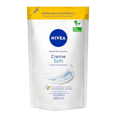 Imagem de NIVEA Sabonete Líquido Refil Creme Soft 200ml - Composto com óleo natural, sua fórmula equilibra o pH da pele e garante maciez prolongada após o uso