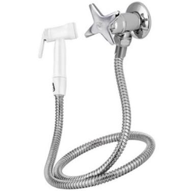 Imagem de Ducha Higiênica Cromada com Gatilho de Plástico 1/4 de Volta - VAB023C