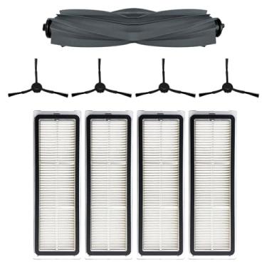 Imagem de HUAYUWA Kit de acessórios de aspirador de pó compatível com Dreame Z10/Z10pro/L10plus/D10plus/D10Splus, peças de reposição para aspirador de pó robô (1 escova de borracha + 4 escovas laterais + 4