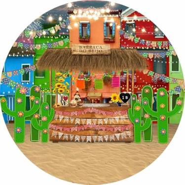 Imagem de Painel Redondo Veste Facil 1,50m Festa Junina (FJN104)