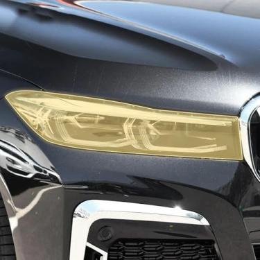 Imagem de LAVIYE Faróis exteriores de carro PPF película protetora transparente TPU resistente a arranhões, para BMW G11 Series 7 2019-2022