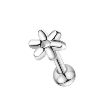 Imagem de FLORA PIERCING MINIBARBELL PRATA 925 FLOR1.2X8