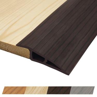 Imagem de Maxiroc Rampa De Soleira 1/2" A 3/5" Altura - Borracha, Faixa Transição Piso, Para Cadeira Rodas, Carpete (Nogueira-Ébano, 40")