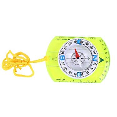 Imagem de Bússola magnética Viagem ao ar livre Bússola de alta precisão portátil Multifunções com Espelho Transferidor Mapa para Caminhadas Camping Aventura Acrílico 9x6.5x1.2cm 40g