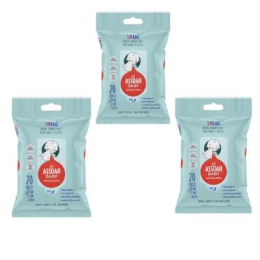 Imagem de Kit 3 Lenços Umedecidos com Solução Salina – Para Bebês Tamanho Único