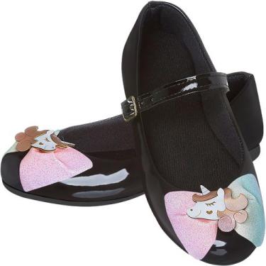 Imagem de Sapatilha Feminina Infantil Juvenil Antiderrapante Social Unicornio - 