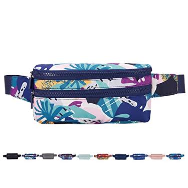 Imagem de Goothdurs Pochete para mulheres, homens, moda, bolsa de cintura, impermeável, com cinto ajustável para corrida, viagem, caminhada, ciclismo, dinheiro