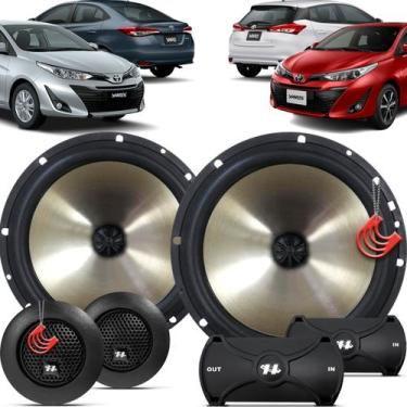 Imagem de Kit Alto Falantes Dianteiros Yaris Hatch e Sedan 2018 até 2022 - Hurri
