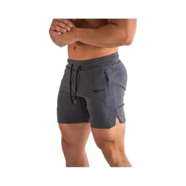 Imagem de Shorts De Corrida Masculinos 2024 Com Bolso Com Zíper, Calças De Muscu