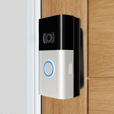 Imagem de Suporte de campainha de vídeo para porta antifurto Suporte de campainha de boa estabilidade Suporte de campainha fácil de instalar Suporte de campainha fácil de operar para apartamentos e escritórios