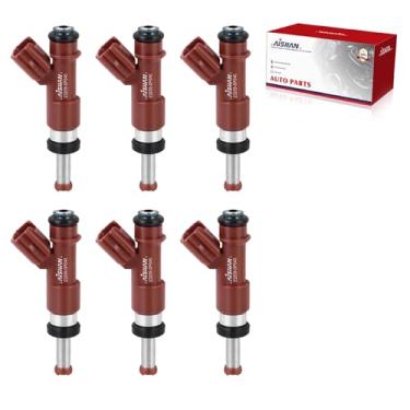 Imagem de AISHAN Conjunto de 6 injetores de combustível 23209-0P040 para Lexus ES350 RX350, para Toyota Camry Venza Sienna Avalon Highlander, para RAV4 V6 3.5L 23250-31050 232090P040 2320931050 0 842 -12322