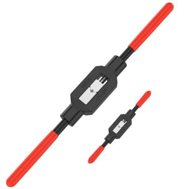 Imagem de UYEXM 2 peças de chave de torneira ajustável, ferramenta de cabo de torneira de aço, alargador de alça de catraca, ferramenta de rosqueamento manual, suporte de rosca para 1/4 polegada - 3/4 polegada
