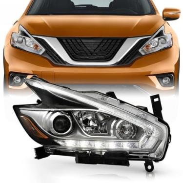 Imagem de Lâmpada esquerda direita LED luz diurna frontal LED montagem de farol lâmpada de canto ampla para Nissan Murano 2015-2016 260105AA9A (direita)