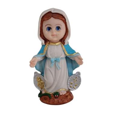 Imagem de Imagem de Nossa Senhora das Graças Criança Baby Infantil 15cm de Resin