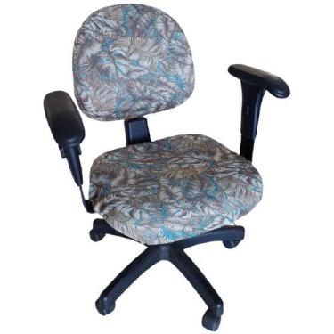 Imagem de Capa Cadeira Escrítório E Longarina Encosto Assento Malha 2P - Ametist