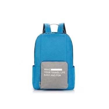 Imagem de Bolsas de viagem mochila dobrável de ombro mochila portátil de grande 