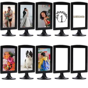 Imagem de Porta-retratos Litpoetic de dupla face 4x6 em plástico, pacote com 10