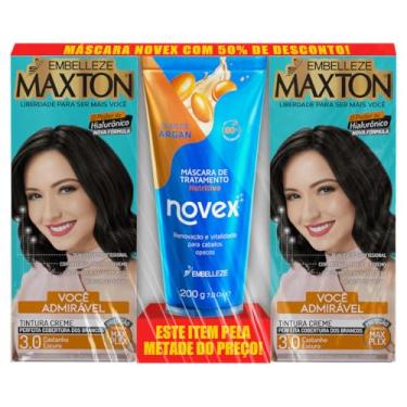 Imagem de Kit 2 Maxton 3.0 + Creme Novex Argan 200G