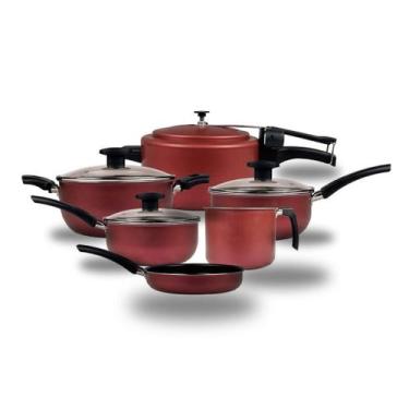 Imagem de Jogo de Panelas Variadas 6 peças + Omeleteira C/B - ARS Alumínios