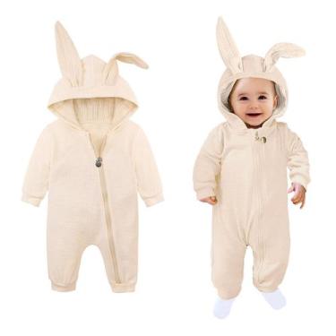 Imagem de Fantasia AGQT Baby Girls Bunny Romper, 1ª Páscoa, tamanho 6-12 meses
