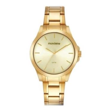 Imagem de Relógio Mondaine Masculino Analógico Social Dourado 83514GPMVDE1-Masculino