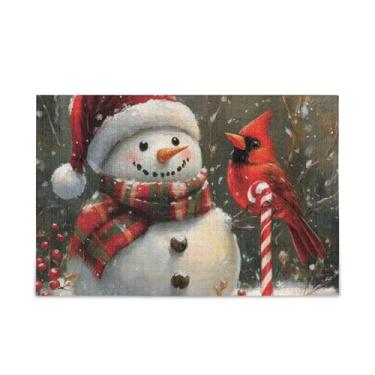 Imagem de WELLDAY Quebra-cabeça boneco de neve pássaro 1000 peças grande jogo de arte para adultos adolescentes