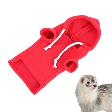 Imagem de Suéter Hamster, Suéter Furão | de hamster com capuz de cobaia | furão com capuz e pequeno furão roupas roupas de cobaia para seu gato