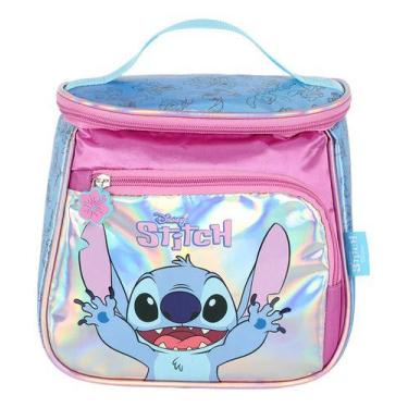 Imagem de Lancheira Bolsa Térmica Infantil Original Stitch Holográfico - Luxcel,