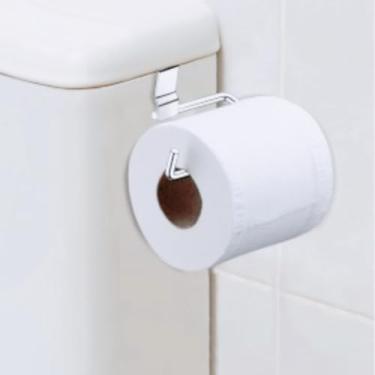 Imagem de Porta Papel Higienico，Acomoda Dois Rolos de Papel Toalha，Suspenso，Adequado para Pendurar ao Lado do Vaso SanitáRio ou na Cozinha para Armazenamento.(Unitário Branco)