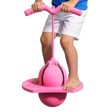 Imagem de Bola Saltitante com Alça - Brinquedo De Salto Com Bomba E Alça,Bolas Saltitonas para Crianças,Para Adultos Treino De Equilíbrio E Exercício Para Brincadeira Em Ambientes Exteriores E Interiores