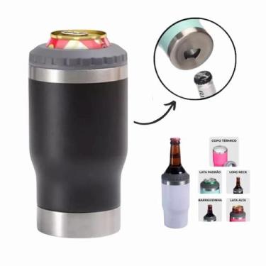 Imagem de Copo Térmico inox Lançamento 5x1 420ml para Long Neck e Lata - BM, Pre