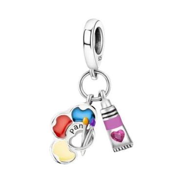 Imagem de Pulseira De Charme Da Série Viagem Arco-Íris Em Prata Esterlina 925, J