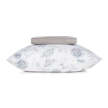 Imagem de Jogo de Cama Simples Malha Fio Penteado 100% Algodão - Celeste - Solteiro King