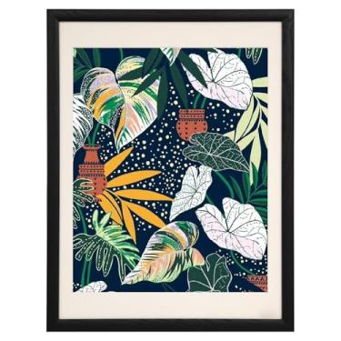 Imagem de Zibrelte Porta-retrato de madeira de carvalho preto, 40,6 x 50,8 cm, fosco para fotos, pôsteres ou impressões de 30,5 x 40,6 cm, moldura grande para pôster de parede para galeria