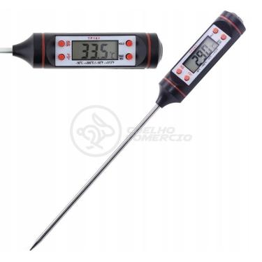 Imagem de Termômetro Culinário Cozinha Digital Mede -50ºc A +300ºc