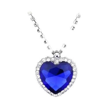 Imagem de Colar Choker De Coração Com Cristais Para Mulheres E Meninas, Pingente