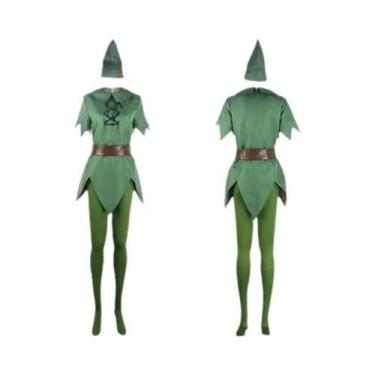 Imagem de Fantasia De Filme Adulto Peter Cosplay Com Macacão, Orelhas, Cinto, Me