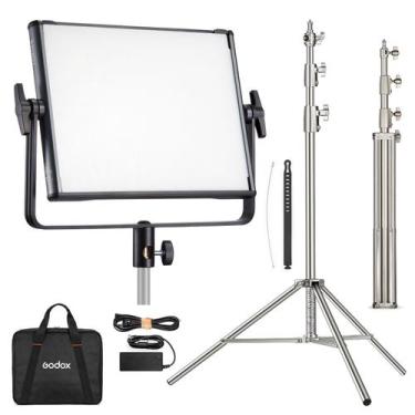 Imagem de Painel Iluminador Led Profissional Godox RGB LDX50R com Tripé Inox