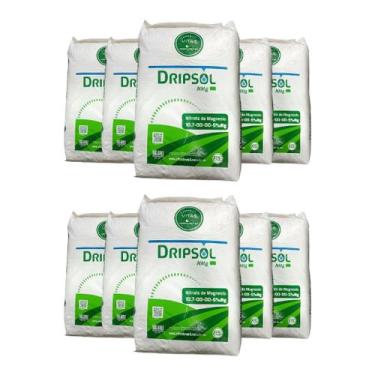 Imagem de Adubo Dripsol Nitrato de Magnésio 10kg  Nutrição Rápida e Eficiente pa