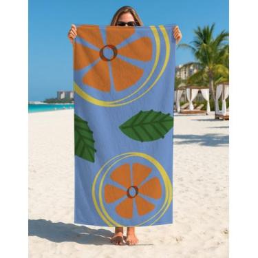 Imagem de Toalha Banho E Praia Verão Tropical Frutas Sol Calor 70x140 - Use Thuc