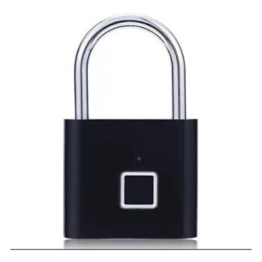 Imagem de Cadeado Biométrico Impressão Digital Mala Corrente Armário - SG UTILID