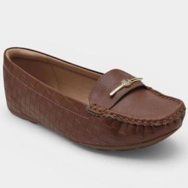 Imagem de Mocassim Modare Texturizado Feminino - Marrom - 36, 36