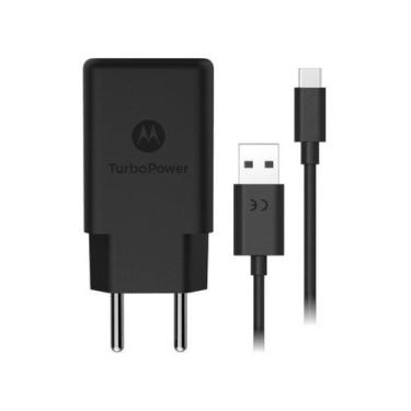 Imagem de Carregador de Parede Motorola - Turbo, Preto, Bivolt