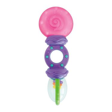 Imagem de Mordedor Chocalho Rattle & Teethe Bright Starts Texturizado E Livre De Bpa