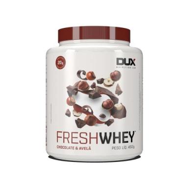 Imagem de Fresh Whey Sabor Chocolate e Avela 450g   Dux Nutrition, Chocolate e A