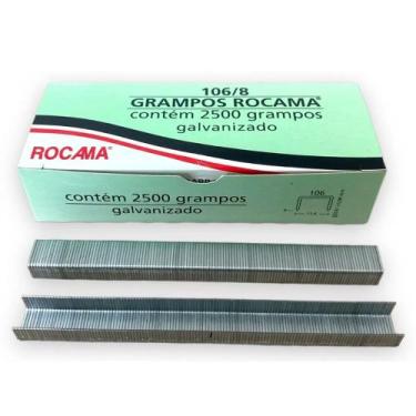 Imagem de Grampo Gavanizado 106,8 Caixa Com 2500 Peças Rocana JC 79401 - Rocama