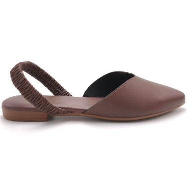 Imagem de Sapatilha Feminina Slingback Beira Rio 4134.446, Chocolate, 38