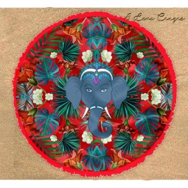 Imagem de Canga Redonda Love Ganesha / I Love Cangas